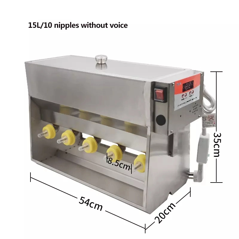 Stainless Steel 15L/20L Double-Side Constant Temperature Pig Nursing Machine Pig Feeder Automatic Piglet Milk Feeder Pacifier